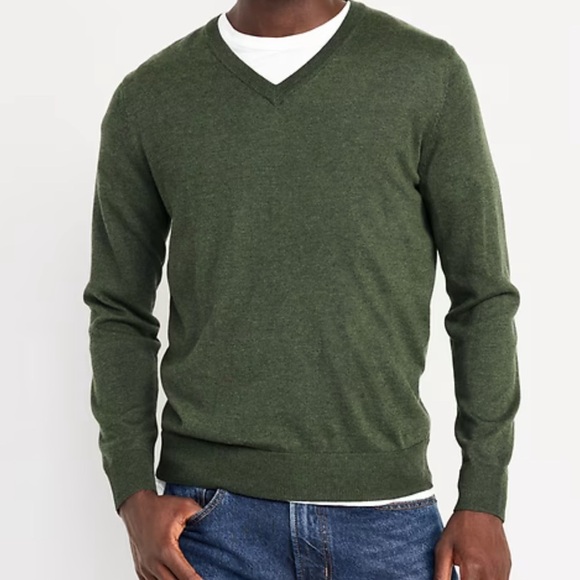 Gap Men’s Green V-Neck Sweater New With Tags Size Small - Picture 1 of 6
